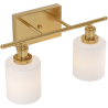 Buy Wall Lamp Aged Gold - 2-Light Wall Sconce - Lima Aged Gold 60684 - in the EU