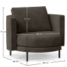 Design Armchair - Velvet Upholstery - Maura image 7