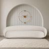 Curved Bouclé Fabric Sofa - 3/4 Seats - Souta image 7