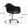 Buy Office Chair Weston Scandi Style Premium Design with wheels Black 14498 - in the EU