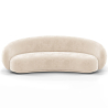 Buy Velvet Curved Sofa - 3/4 Seats - Souta Beige 60691 - in the EU