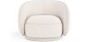Curved armchair upholstered in bouclé fabric - Cally  image 7