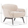 Velvet Upholstered Armchair - Jenna image 7