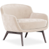Buy Velvet Upholstered Armchair - Jenna Beige 60694 - prices