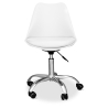 Buy Office Chair with Wheels - Swivel Desk Chair - Tulip White 58487 - in the EU