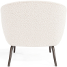 Buy Bouclé Upholstered Armchair - Jenna White 60695 with a guarantee