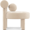 Buy  Armchair - Upholstered in Velvet - Klena Beige 60696 at Privatefloor