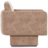 Buy Velvet Upholstered Armchair - Jackson Cream 60698 at Privatefloor