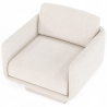 Buy Upholstered Armchair in Bouclé Fabric - Jackson White 61000 in the Europe