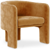 Buy Velvet Upholstered Armchair - Callum Mustard 60700 - prices