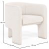 Design Armchair - Bouclé Fabric Upholstered Armchair - Curtis image 7