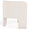 Buy Design Armchair - Bouclé Fabric Upholstered Armchair - Curtis White 60701 Home delivery