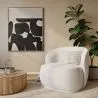 Bouclé Fabric Upholstered Armchair - Mykel image 7