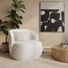 Bouclé Fabric Upholstered Armchair - Mykel image 7