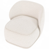 Buy Bouclé Fabric Upholstered Armchair - Mykel White 60703 in the Europe