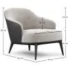 Velvet Upholstered Armchair - Luc image 7