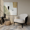 Buy  Velvet Upholstered Armchair - Luc Light grey 60704 - prices
