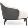 Buy Upholstered Armchair in Boucle Fabric - Luc White 60705 Home delivery