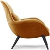 Buy Velvet Upholstered Armchair - Uyere Mustard 60706 at Privatefloor