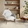Bouclé Upholstered Armchair - Uyere image 7