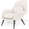 Buy Bouclé Upholstered Armchair - Uyere White 60707 in the Europe