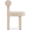 Buy Dining Chair - Upholstered in Velvet - Rhys Beige 60708 Home delivery