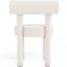 Buy Dining Chair - Upholstered in Bouclé Fabric - Rhys White 60709 Home delivery