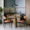 Dining Chair - Upholstered in Velvet - Black Metal - Margot image 7