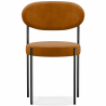 Buy Dining Chair - Upholstered in Velvet - Black Metal - Margot Mustard 61003 - in the EU