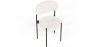 Pack of 4 - Dining Chair - Upholstered in Bouclé Fabric - Black Metal - Margot image 7