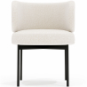 Buy Dining Chair - Upholstered in Bouclé Fabric - Loraine White 61008 - in the EU