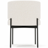Buy Dining Chair - Upholstered in Bouclé Fabric - Loraine White 61008 at Privatefloor
