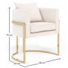 Dining Chair - With armrests - Upholstered in Bouclé Fabric - Giorgia image 7