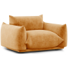 Buy Armchair - Velvet Upholstery - Wers Mustard 61011 at Privatefloor