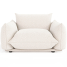Buy Armchair - Upholstered in Bouclé Fabric - Wers White 61012 - in the EU