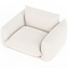 Buy Armchair - Upholstered in Bouclé Fabric - Wers White 61012 in the Europe