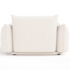Buy Armchair - Upholstered in Bouclé Fabric - Wers White 61012 with a guarantee