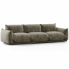Buy 3-Seater Sofa - Velvet Upholstery - Wers Taupe 61013 - prices