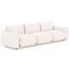 Buy 3-Seater Sofa - Bouclé Fabric Upholstery - Wers White 61014 - prices
