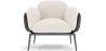 Bouclé Fabric Upholstered Armchair - Vandan image 7