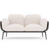 Buy 2-Seater Sofa - Upholstered in Bouclé Fabric - Vandan White 61022 - in the EU