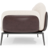 Buy 2-Seater Sofa - Upholstered in Bouclé Fabric - Vandan White 61022 at Privatefloor