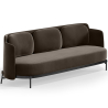 Buy Three-seat Sofa - Velvet Upholstery - Terron Taupe 61026 - prices