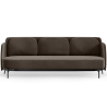 Buy Three-seat Sofa - Velvet Upholstery - Terron Taupe 61026 - in the EU