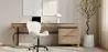 Office Chair with Wheels - Swivel Desk Chair - Upholstered in Faux Leather - Black Wito Frame image 7