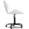 Buy Office Chair with Wheels - Swivel Desk Chair - Upholstered in Faux Leather - Black Wito Frame White 61049 Home delivery