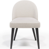 Buy Dining Chair - Upholstered in Bouclé Fabric - Grata White 61051 - in the EU
