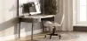 Office Chair with Wheels - Swivel Desk Chair - Upholstered in Bouclé Fabric - Black Wito Frame image 7