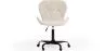 Office Chair with Wheels - Swivel Desk Chair - Upholstered in Bouclé Fabric - Black Wito Frame image 7