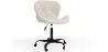 Office Chair with Wheels - Swivel Desk Chair - Upholstered in Bouclé Fabric - Black Wito Frame image 7